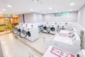 Hệ thống máy giặt & máy sấy tại KTX trường ĐH Konyang