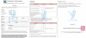 Invoice trường Đại học Ajou